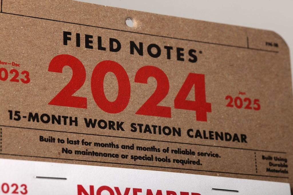 Stay Organized and Inspired Field Notes Workstation Wall Calendar Rev