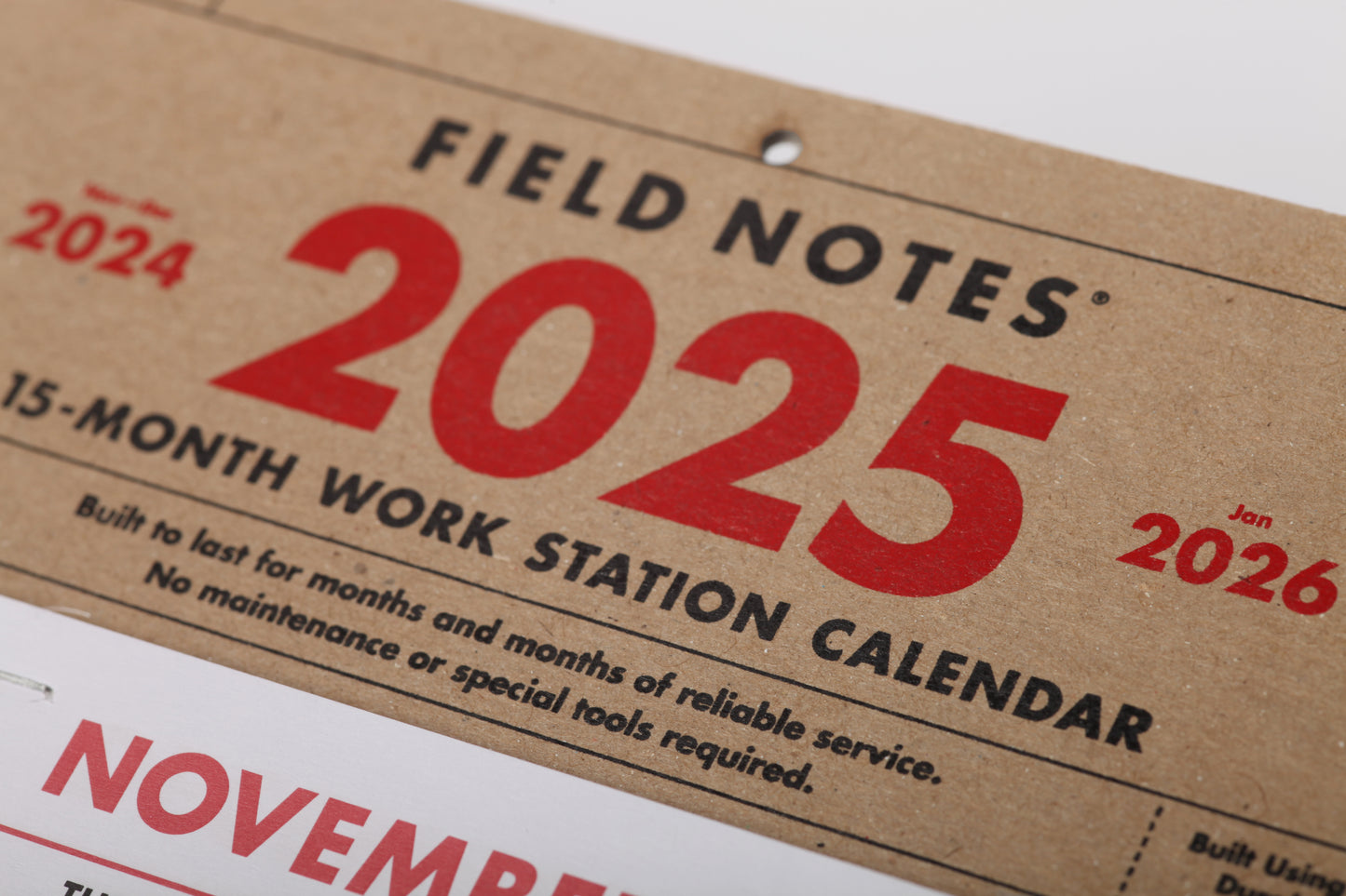 Field Notes: 2025 15 Month Workstation Calendar