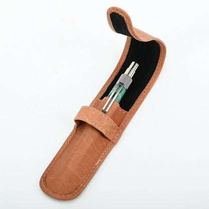 Genuine Leather Pen Pouch - Available in 5 Stylish Colors for a Sophisticated Touch