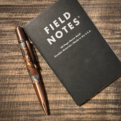 Steampunk-Inspired Handcrafted Copper Ballpoint Pen