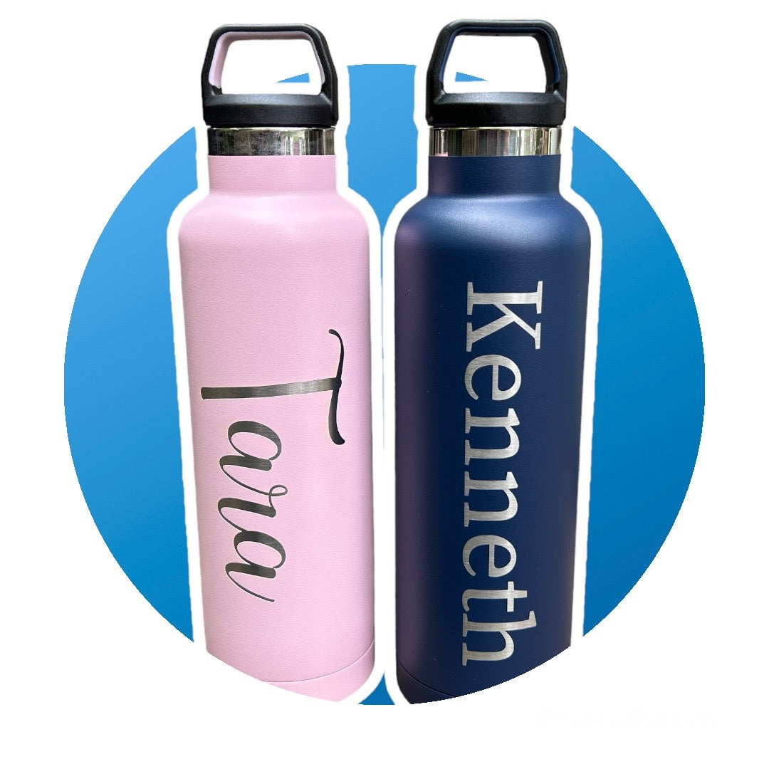 Personalized 16 oz RTIC Stainless Steel Water Bottles