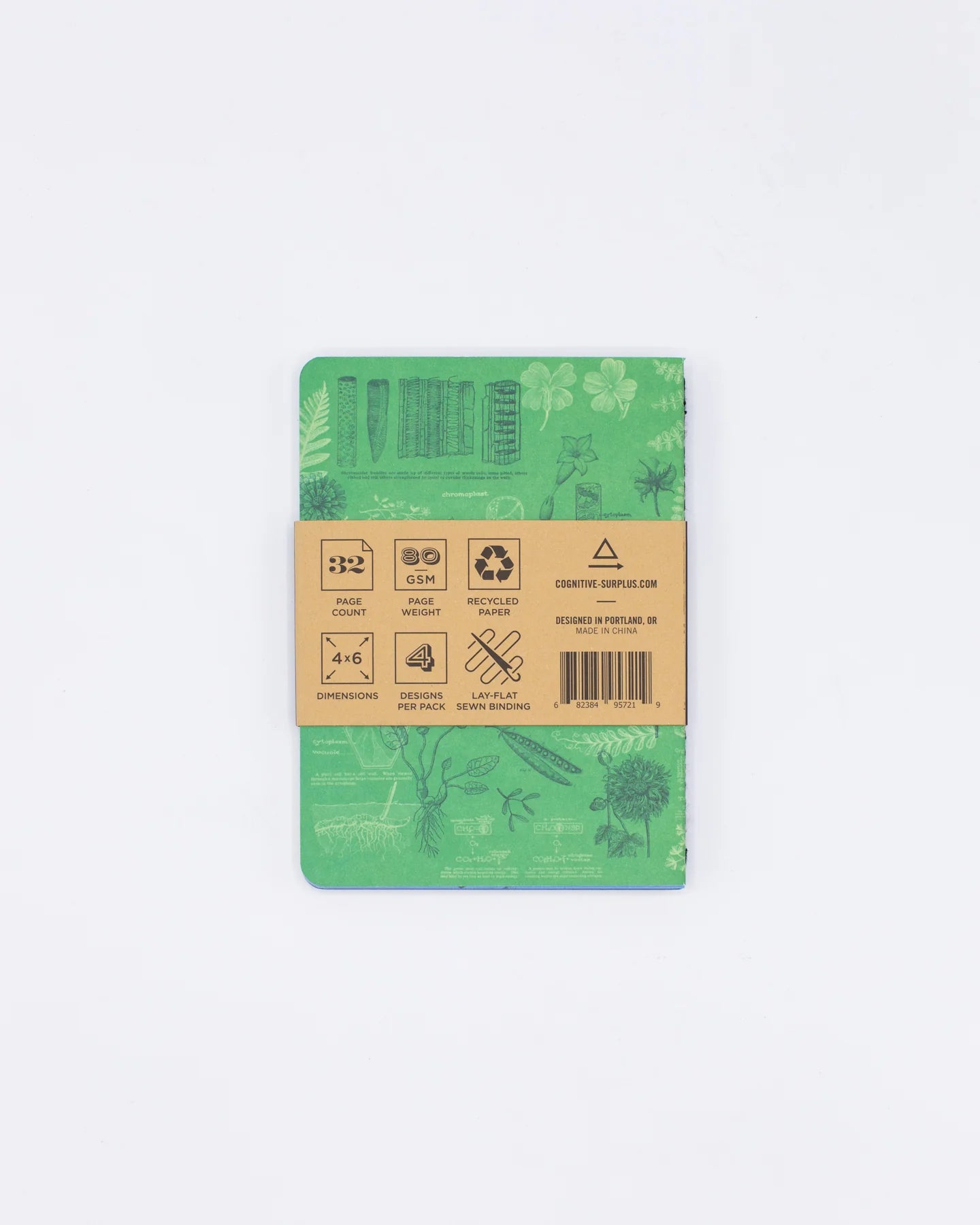 Cognitive Surplus: Life Science Pocket Notebook 4-pack