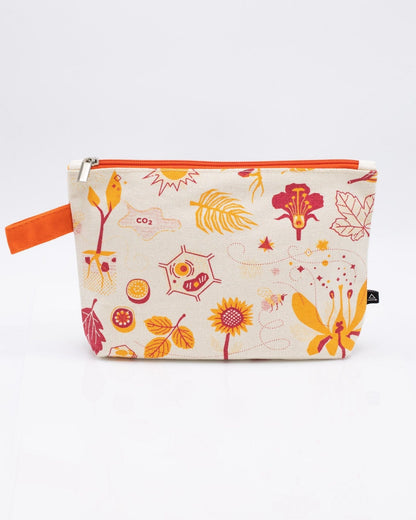 Retro Botany Pencil Pouch – Vintage-Inspired Zipper Pouch for Pencils and Essentials