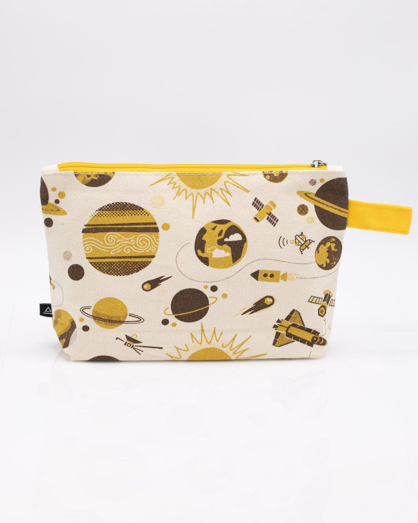 Retro Space Pencil Pouch – Cosmic-Inspired Zipper Pouch for Pencils and Essentials