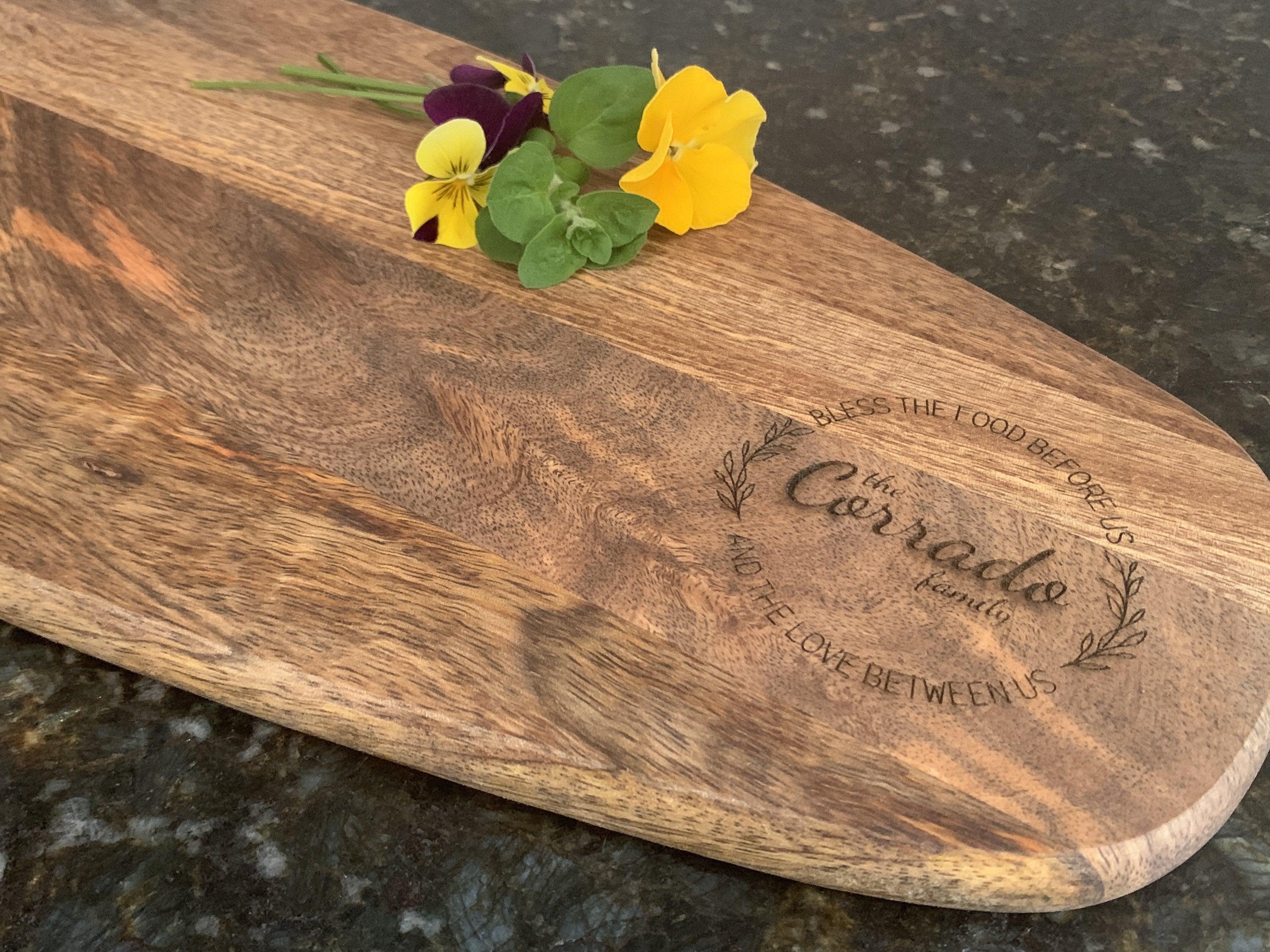 Large Custom Engraved popular Mango Cutting Boards | Personalized Cutting Board | Wood Sign | Personalized Decor | Wedding Gift | Charcuterie Board