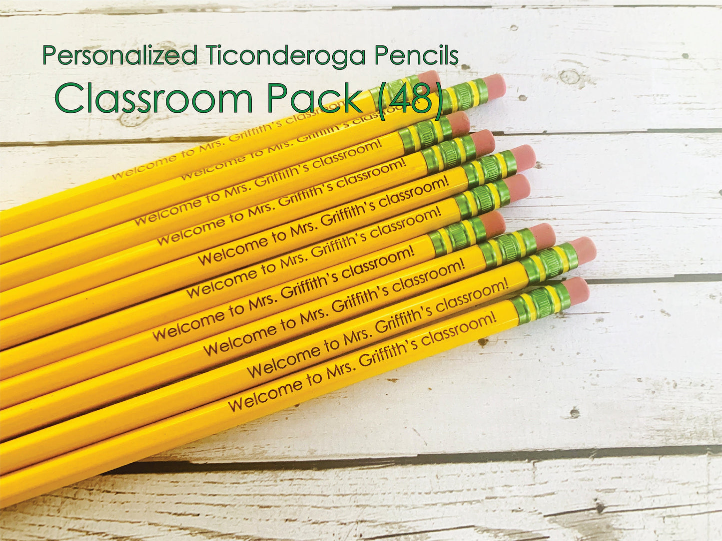 Black Custom Pencils Personalized Ticonderoga Pencils Custom Name Pencil  Classroom Pencil Personalized Pencils Teacher Appreciation 